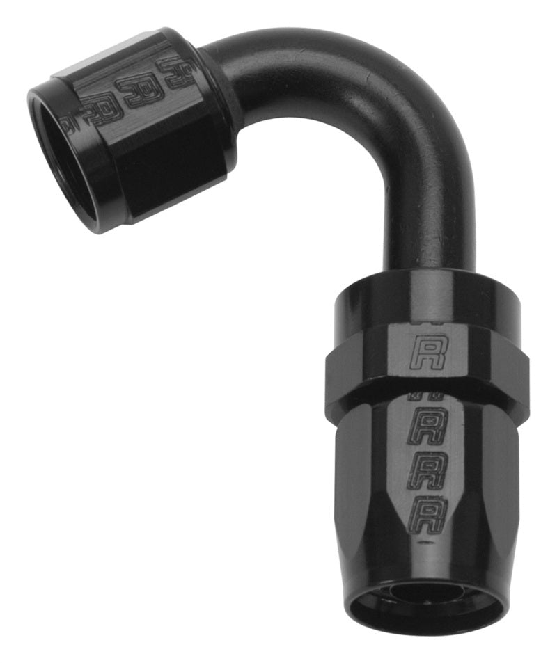 Russell Performance -6 AN Black 120 Degree Full Flow Swivel Hose End