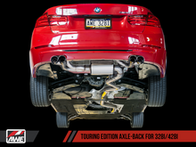 Load image into Gallery viewer, AWE Tuning BMW F3X N20/N26 328i/428i Touring Edition Exhaust Quad Outlet - 80mm Diamond Black Tips