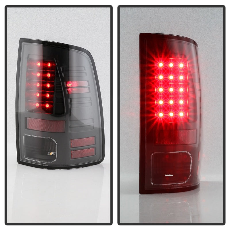 Spyder 13-18 Dodge Ram 2500/3500 LED Tail Lights LED Model Only - All Black (ALT-YD-DRAM13-LED-BKV2)