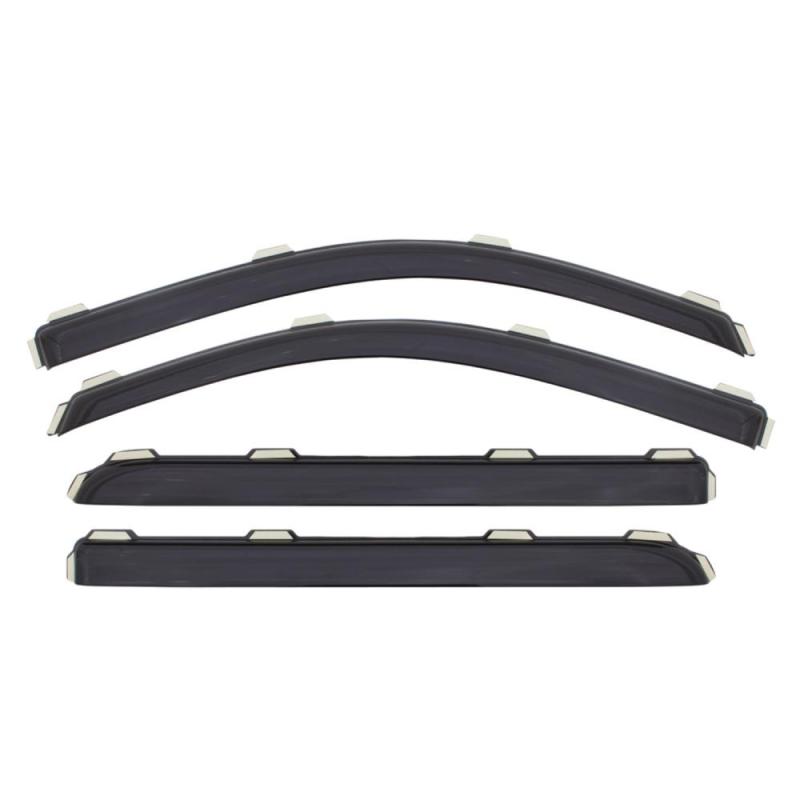 AVS 16-18 Honda Pilot Ventvisor In-Channel Front & Rear Window Deflectors 4pc - Smoke