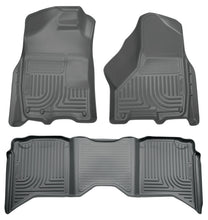 Load image into Gallery viewer, Husky Liners 2012 Dodge Ram 1500/2500/3500 Crew Cab WeatherBeater Combo Gray Floor Liners