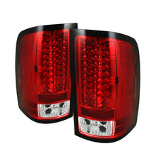 Load image into Gallery viewer, Spyder GMC Sierra 07-13 (Not 3500 Dually 4 Rear Wheels)LED Tail Lights Red Clear ALT-YD-GS07-LED-RC