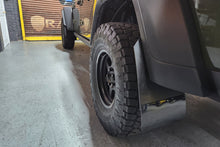 Load image into Gallery viewer, Rally Armor 19-23 Jeep JT Gladiator Mojave/Rubicon Black Mud Flap w/ Grey Logo