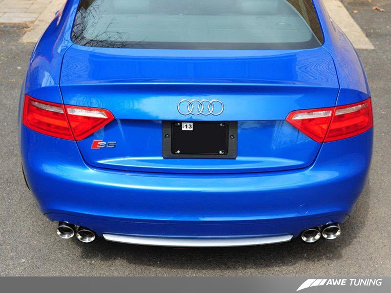 AWE Tuning Audi B8 S5 4.2L Track Edition Exhaust System - Polished Silver Tips