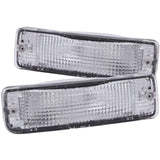 ANZO 1989-1995 Toyota Pickup Euro Parking Lights Chrome w/ Amber Reflector