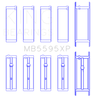 Load image into Gallery viewer, King Nissan KA-24DE (Size 0.25 Oversized) Performance Main Bearing Set