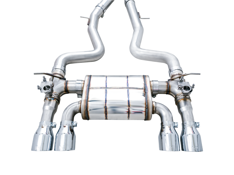 AWE Tuning BMW F8X M3/M4 SwitchPath Catback Exhaust - Chrome Silver Tips