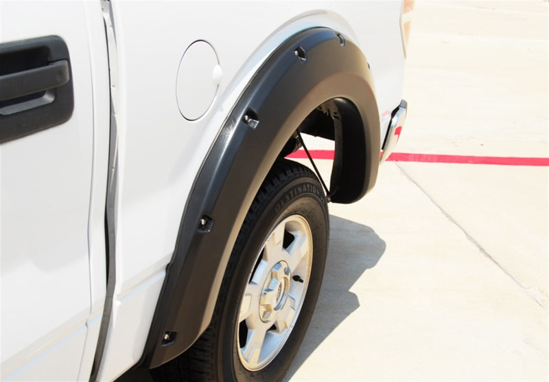 Lund 09-14 Ford F-150 (Excl Raptor) RX-Rivet Style Smooth Elite Series Fender Flares - Black (4 Pc.)