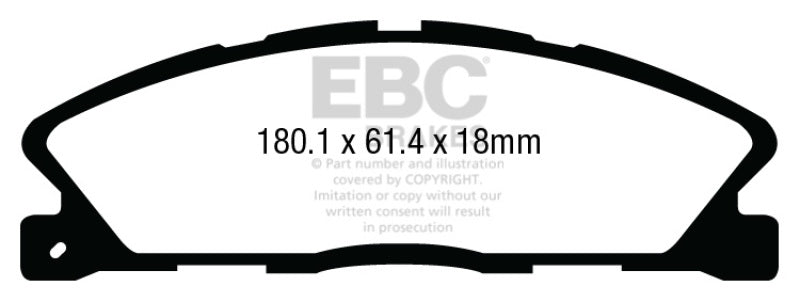 EBC 13+ Ford Taurus 3.5 Twin Turbo SHO Yellowstuff Front Brake Pads