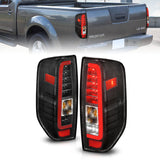 ANZO 2005-2021 Nissan Frontier LED Taillights Black Housing/Clear Lens