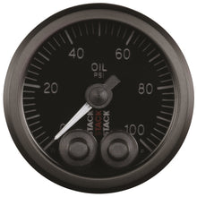 Load image into Gallery viewer, Autometer Stack Instruments Pro Control 52mm 0-100 PSI Oil Pressure Gauge - Black (1/8in NPTF Male)