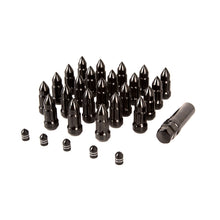 Load image into Gallery viewer, Rugged Ridge Bullet Lug Nut and Valve Stem Cap Kit Black 1/2-20