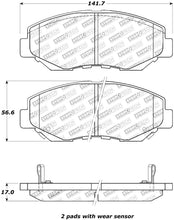 Load image into Gallery viewer, StopTech Street Touring 03-10 Honda Accord / 02-06 CR-V Front Brake Pads