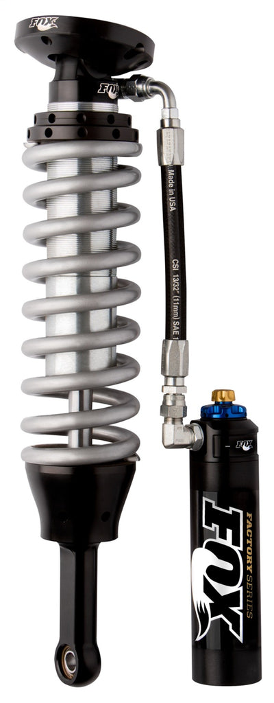 Fox 05+ Tacoma 2.5 Factory Series 4.61in. Remote Res. Coilover Shock w/DSC Adj. - Black/Zinc