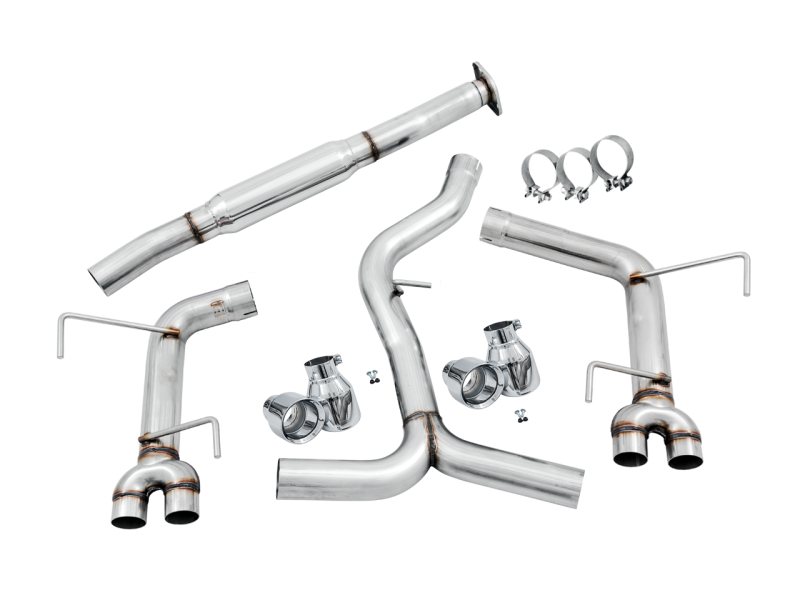 AWE Tuning Subaru WRX/STI VA/GV Sedan Track Edition Exhaust - Chrome Silver Tips (102mm)