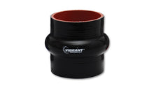 Load image into Gallery viewer, Vibrant 4 Ply Reinforced Silicone Hump Hose Connector - 3.5in I.D. x 3in long (BLACK)