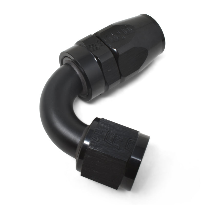 Russell Performance -6 AN Black 120 Degree Full Flow Swivel Hose End