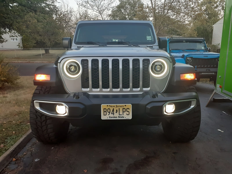 Oracle Jeep JL/Gladiator JT Oculus Bi-LED Projector Headlights - Amber/White Switchback SEE WARRANTY