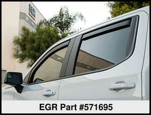 Load image into Gallery viewer, EGR 2019 Chevy 1500 Crew Cab In-Channel Window Visors - Matte