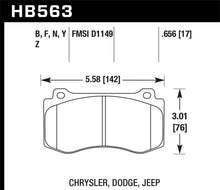 Load image into Gallery viewer, Hawk 06-07 Dodge Magnum SRT8 / 06-09 Challenger SRT8 / 05-07/09 Chrysler 300 C SRT8 HPS Street Front