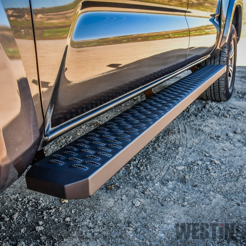 Westin Grate Steps Running Boards 79 in - Textured Black