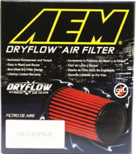 Load image into Gallery viewer, AEM Dryflow Conical Air Filter 5.5in Base OD / 4.75in Top OD / 5in Height