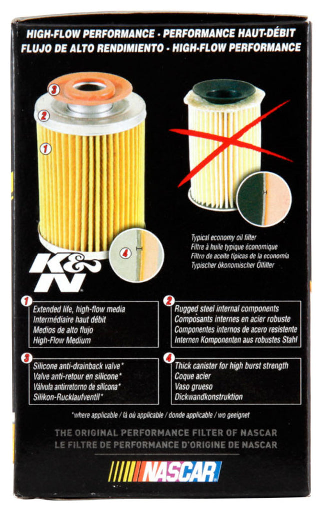 K&N Oil Filter OIL FILTER; AUTOMOTIVE