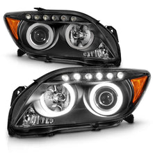 Load image into Gallery viewer, ANZO 2005-2010 Scion Tc Projector Headlights w/ Halo Black (CCFL)