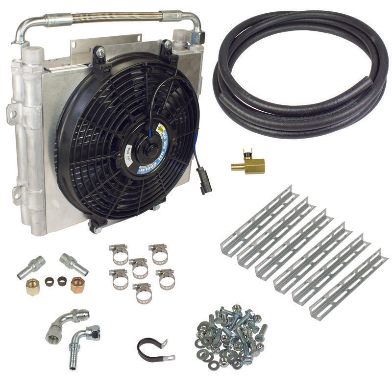 BD Diesel Xtrude Double Stacked Transmission Cooler Kit - Universial 1/2in Tubing