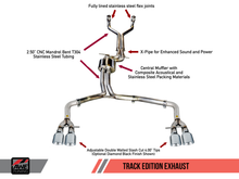 Load image into Gallery viewer, AWE Tuning Audi C7 / C7.5 S6 4.0T Track Edition Exhaust - Diamond Black Tips