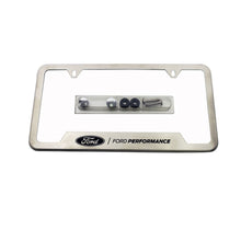 Load image into Gallery viewer, Ford Racing Stainless Steel Ford Performance License Plate Frame