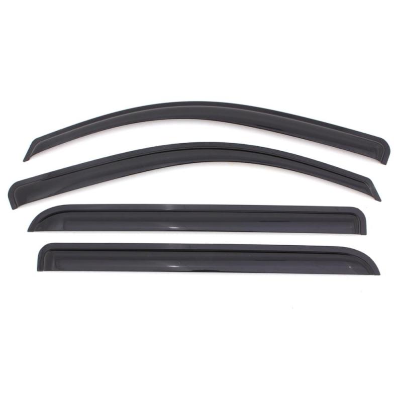 AVS 16-18 Nissan Titan XD Crew Cab Ventvisor Outside Mount Window Deflectors 4pc - Smoke