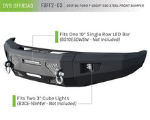 Load image into Gallery viewer, DV8 Offroad 2017+ Ford F-250/F-350/F-450 Front Bumper