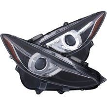 Load image into Gallery viewer, ANZO Projector Headlights With Halo Black w/Amber 14-17 Mazda 3