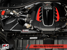 Load image into Gallery viewer, AWE Tuning Audi C7 RS6 / RS7 4.0T S-FLO Carbon Intake V2
