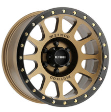 Load image into Gallery viewer, Method MR305 NV 18x9 +18mm Offset 6x5.5 108mm CB Method Bronze/Black Street Loc Wheel