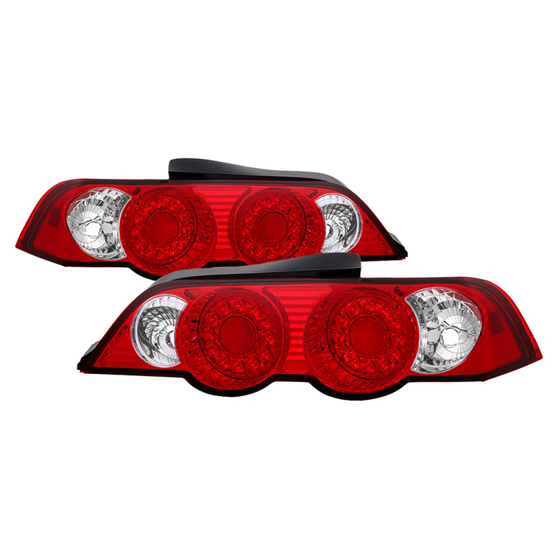 Spyder Acura RSX 02-04 LED Tail Lights Red Clear ALT-YD-ARSX02-LED-RC