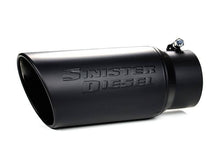 Load image into Gallery viewer, Sinister Diesel Black Ceramic Coated Stainless Steel Exhaust Tip (4in to 6in)