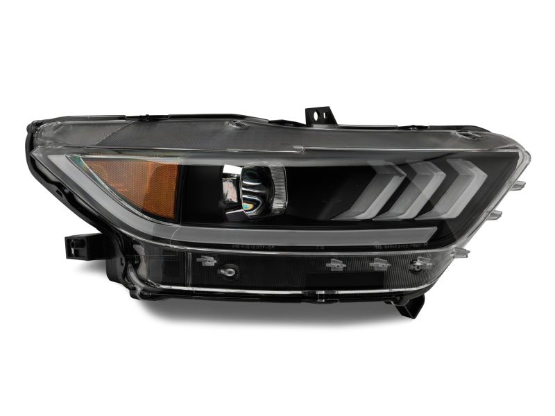 Raxiom 15-17 Ford Mustang Projector Headlights OEM HID Bulbs- Black Housing (Clear Lens)