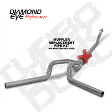 Load image into Gallery viewer, Diamond Eye KIT 4in TB MFLR RPLCMENT PIPE DUAL AL: 94-02 DODGE CUMMINS 5.9L