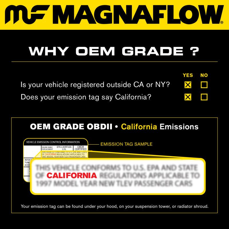 MagnaFlow Conv Universal 2.25 inch C/A 5 inch spun body