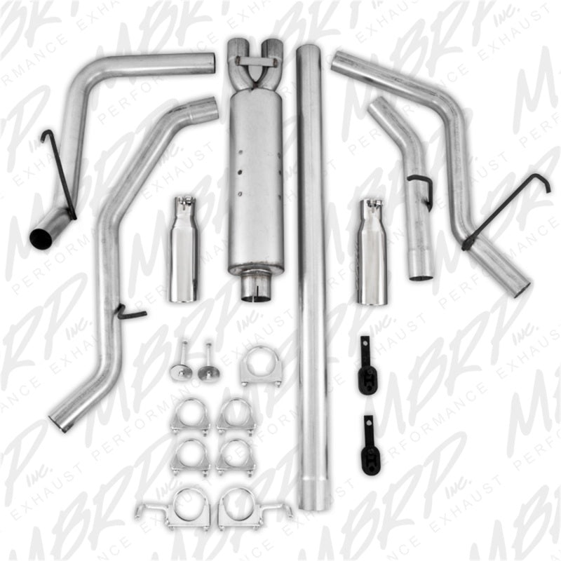 MBRP 2006-2008 Dodge Ram Hemi 1500 5.7L SC/CC-SB Cat Back Dual Split Side