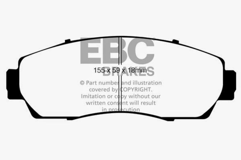 EBC 07-09 Acura RDX 2.3 Turbo Yellowstuff Front Brake Pads