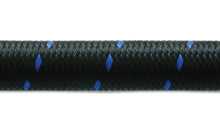 Load image into Gallery viewer, Vibrant -4 AN Two-Tone Black/Blue Nylon Braided Flex Hose (10 foot roll)