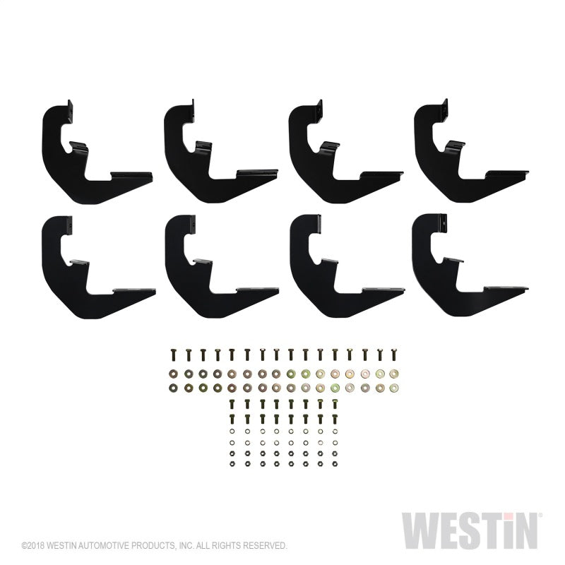 Westin 2019 Chevrolet Silverado/Sierra 1500 Double/CC Non LD Running Board Mount Kit - Black