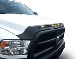 AVS 2010-2019 Dodge Ram 2500 Aeroskin Low Profile Hood Shield w/ Lights - Black