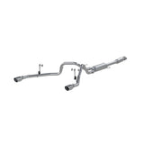 MBRP 2021+ F-150 2.7L/ 3.5L Ecoboost, 5.0L 3in Cat Back 2.5in Dual Split Rear - Aluminized Steel