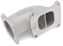 Load image into Gallery viewer, Edelbrock Low Profile Intake Elbow 90mm Throttle Body to Square-Bore Flange As-Cast Finish