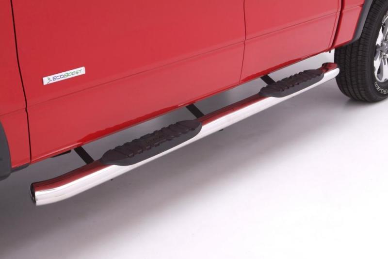 Lund 10-17 Dodge Ram 2500 Crew Cab 5in. Curved Oval SS Nerf Bars - Polished