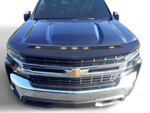 Load image into Gallery viewer, AVS 22-23 Chevy Silverado 1500 (Excl. ZR2/LT TB) Aeroskin Low Profile Hood Shield w/Lgt - Blk